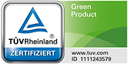 Testsiegel TÜV Rheinland zertifiziert,Green Product, ID 1111243579