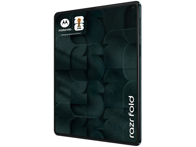 motorola razr fold FIFA Edition vorne seitlich offen