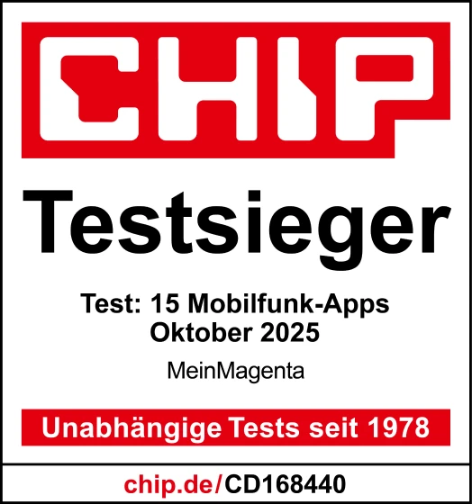 CHIP Testsieger. Test: 15 Mobilfunk-Apps, Oktober 2025