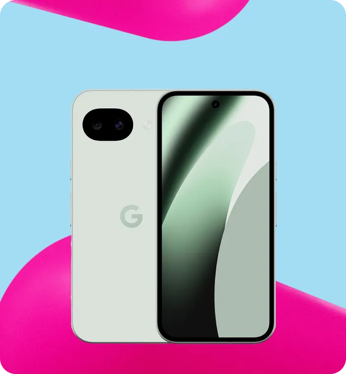 Google Pixel 10a in Fog, Vorder- und Rückansicht