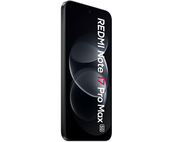 Xiaomi Redmi Note 17 Pro Max 5G Black Vorne Seitlich