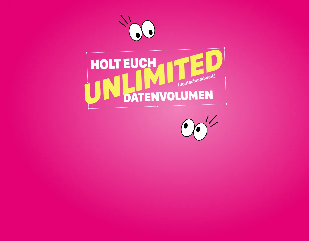 Holt euch Unlimited Datenvolumen (deutschlandweit)