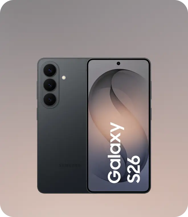 Produktbild eines Samsung Galaxy S26 Smartphones.