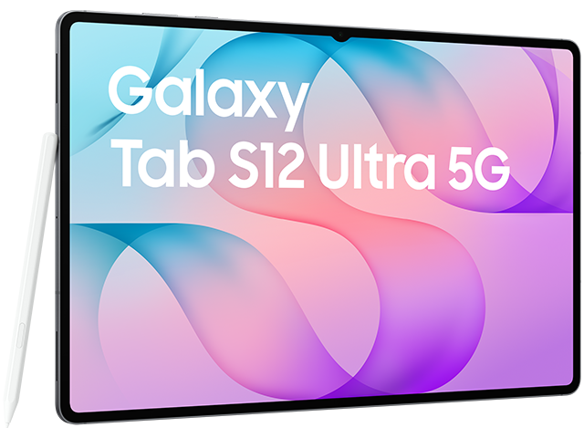 Samsung Galaxy Tab S12 Ultra 5G Seitlich Vorne mit Stift Gray