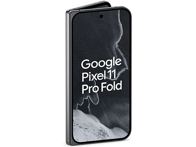 Google Pixel 11 Pro Fold vorne seitlich Obsidian