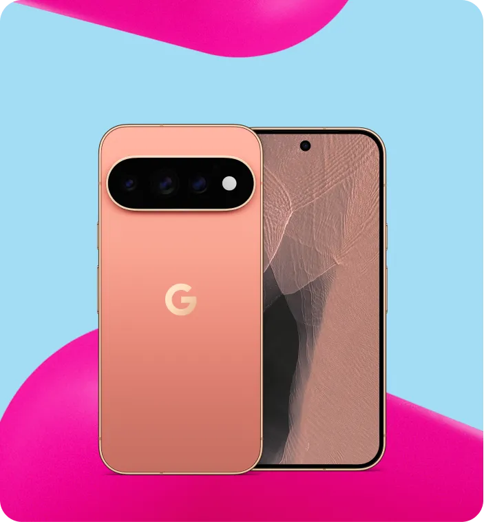 Google Pixel 11 Pro in Canyon, Vorder- und Rückansicht