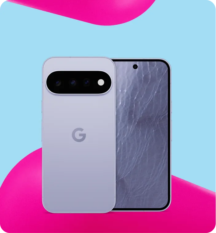 Google Pixel 11 in Frost, Vorder- und Rückansicht