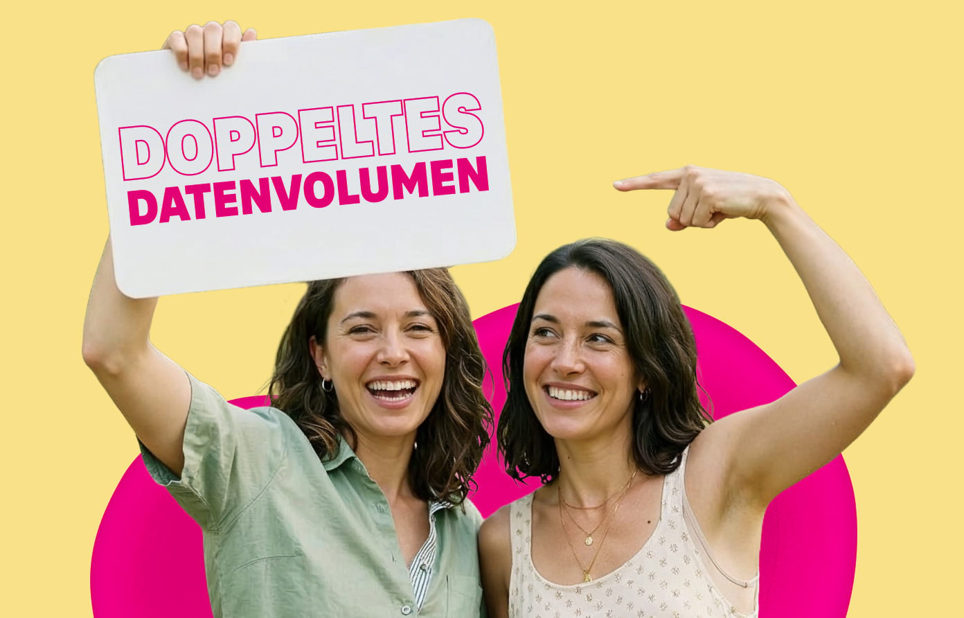 Doppeltes Datenvolumen Visual