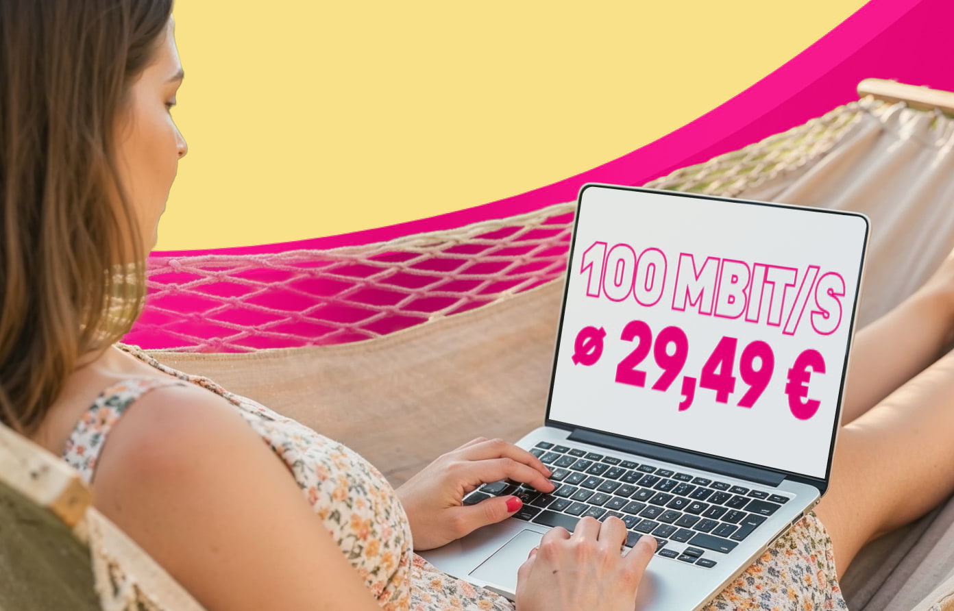 100 MBit/s für ø 29,49 €/Monat