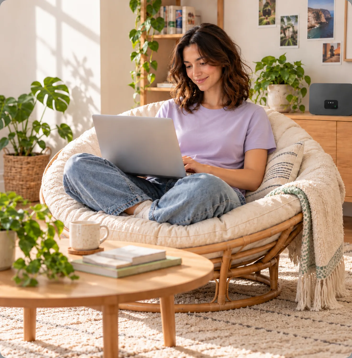 Frau am Laptop