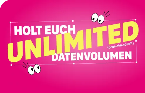 Holt euch UNLIMITED im besten Netz