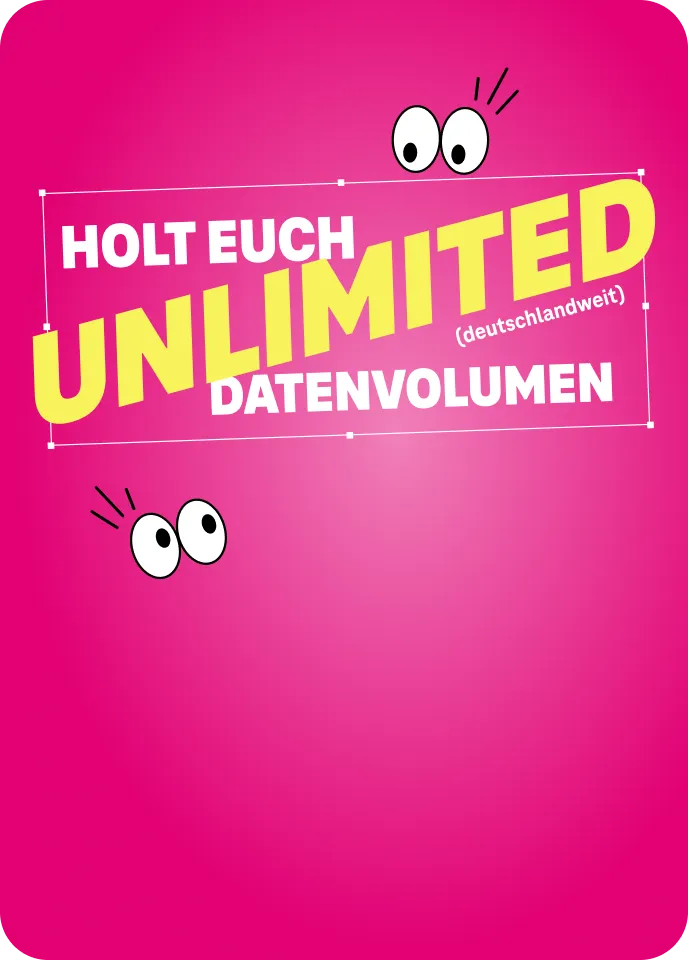 Holt euch Unlimited Datenvolumen (deutschlandweit)
