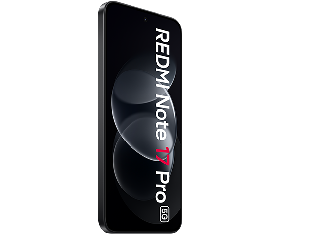 Xiaomi Redmi Note 17 Pro 5G Black Vorne Seitlich