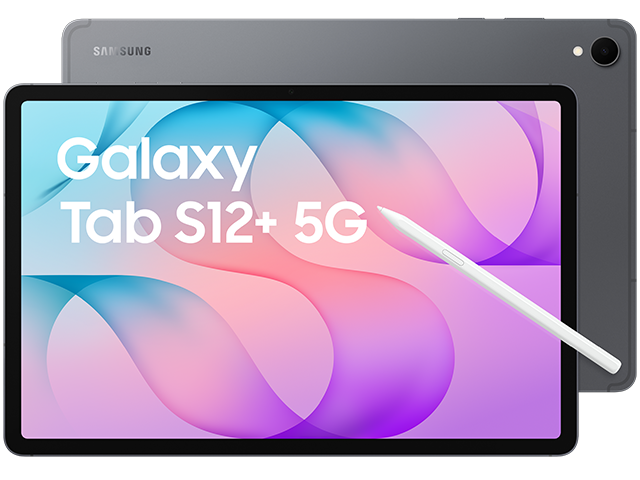 Samsung Galaxy Tab S12+ 5G Vorne und Hinten mit Stift Gray