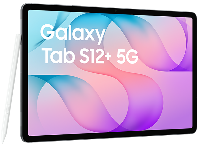 Samsung Galaxy Tab S12+ 5G Vorne seitlich mit Stift Gray