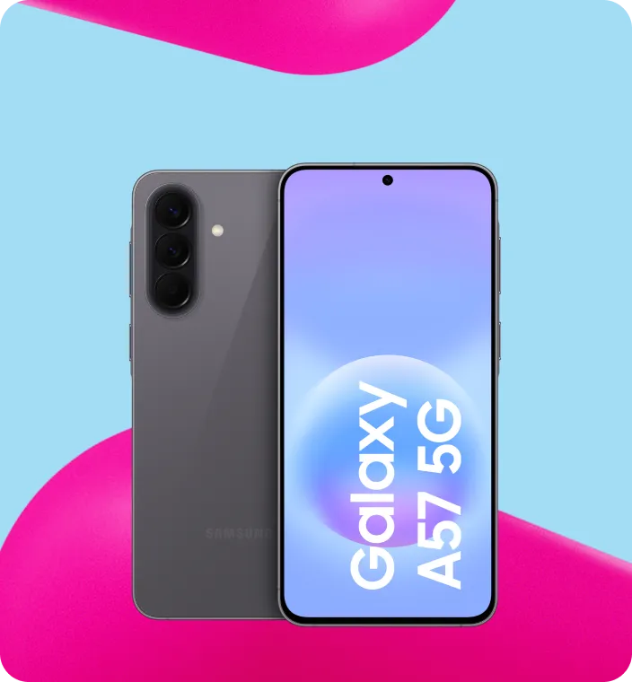 Produktbild eines Samsung Galaxy A57 Smartphones.