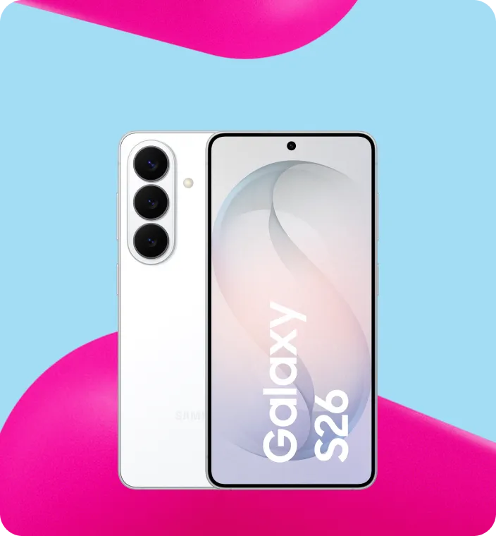 Produktbild eines Samsung Galaxy S26 Smartphones.
