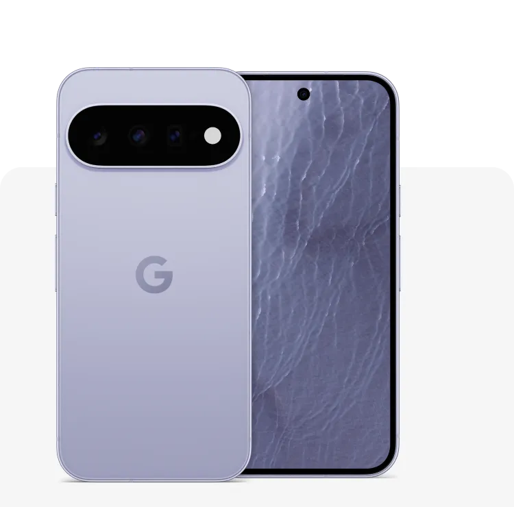 Google Pixel 11 in Frost, Vorder- und Rückansicht