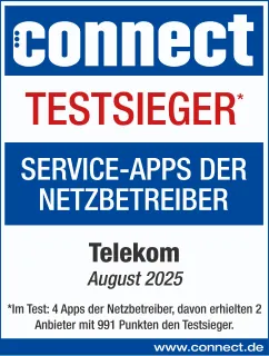Connect Testsieger Service-Apps der Netzbetreiber August 2025