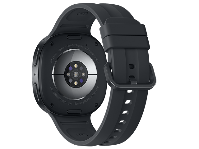 Samsung Galaxy Watch9 LTE 40mm Graphite seitlich hinten