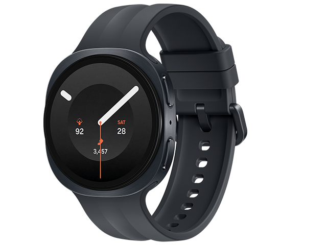Samsung Galaxy Watch9 LTE 40mm Graphite seitlich vorne