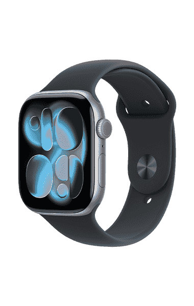 Apple Watch 11 GPS+Cell 42mm Alum. Space Grey + Black Sport Band