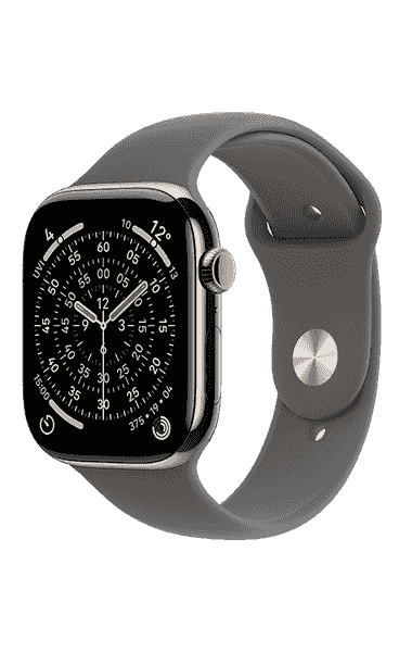 Apple Watch 11 GPS+Cell 42mm Titan Natural + Stone Grey Sport Band