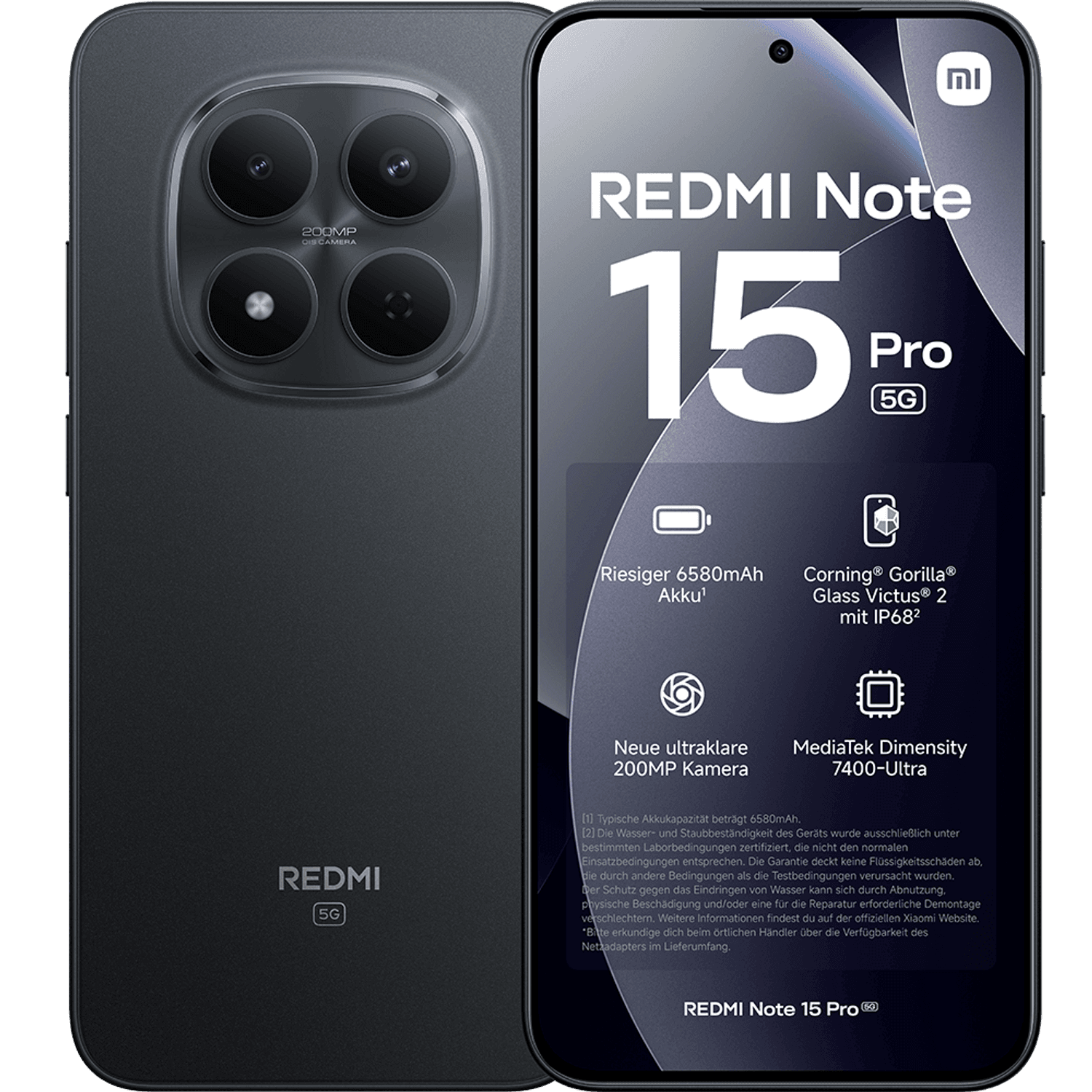 Xiaomi Redmi Note 15 Pro 5G Black 256GB im Vertrag MagentaMobil M mit Ratenzahlung