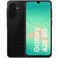 Produktbild vom Samsung Galaxy A26 5G in der Farbe Black