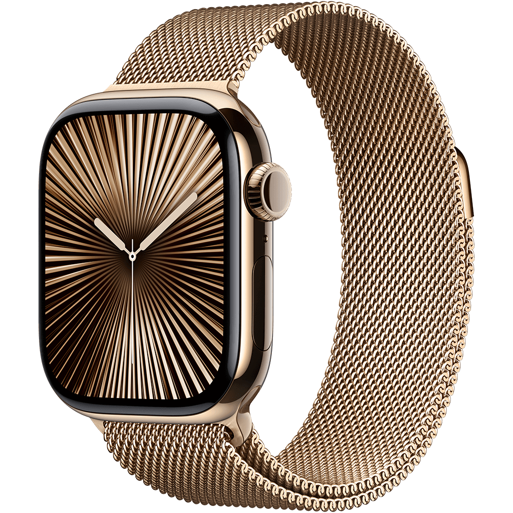 Apple Watch Series 10 LTE Titan 42 mm Gold im Vertrag Smart Connect M mit Top-Gerät
