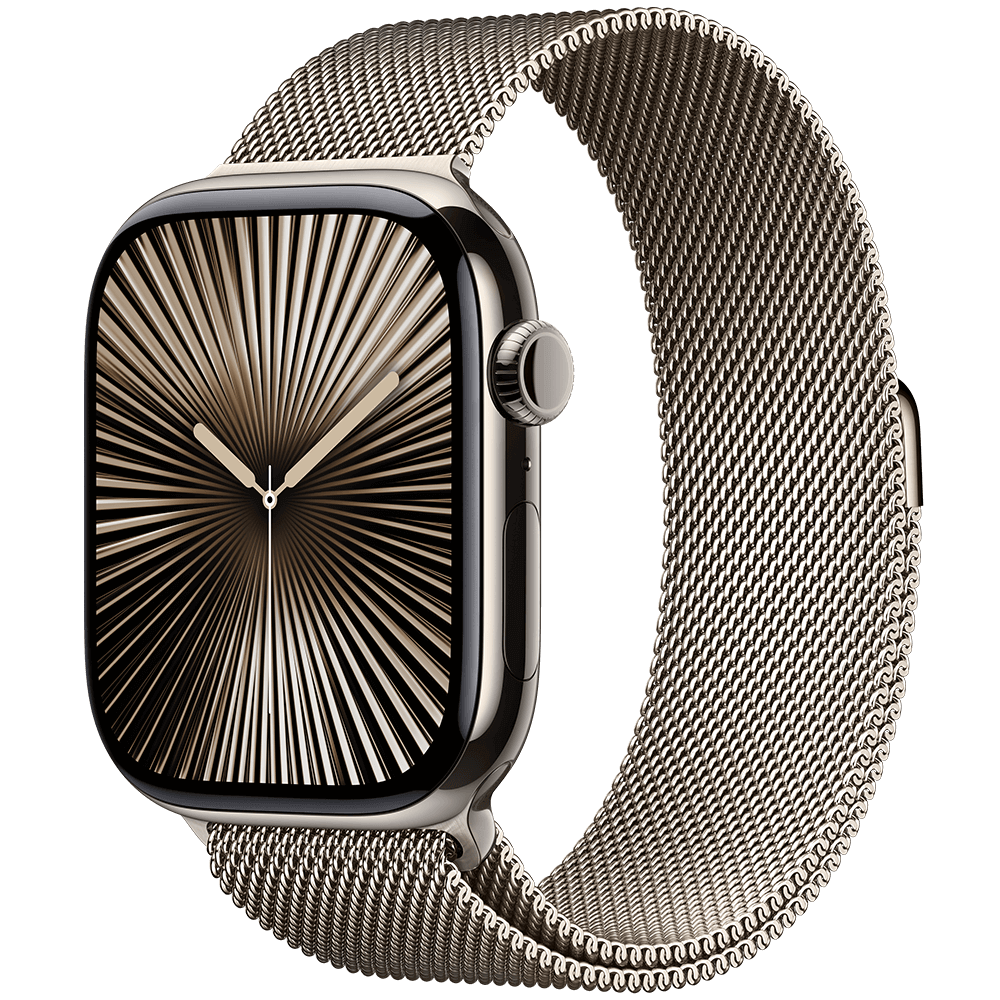 Apple Watch Series 10 LTE Titan 46 mm Natur im Vertrag Smart Connect M mit Top-Gerät