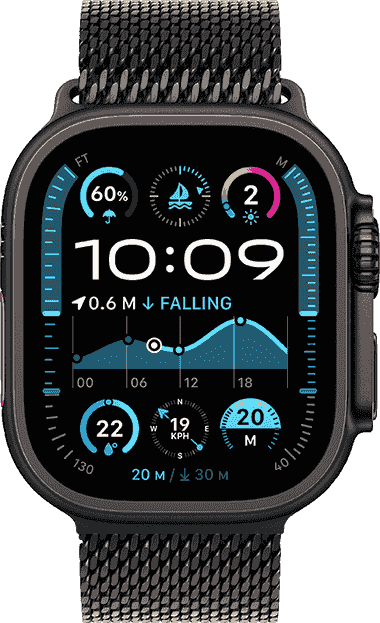 Apple Watch Ultra 2 GPS + Cellular 49mm Milanese Loop Black